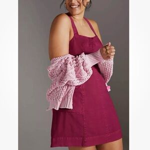 Anthropologie Pink Mini Dress